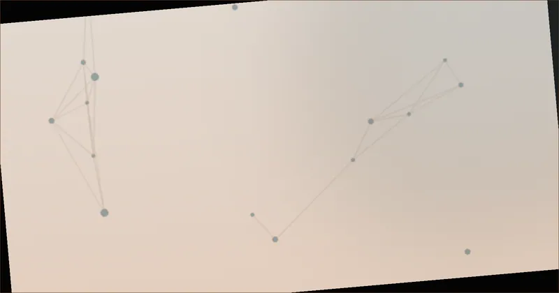 Slate blue constellation pattern suggesting a simple drainage sketch