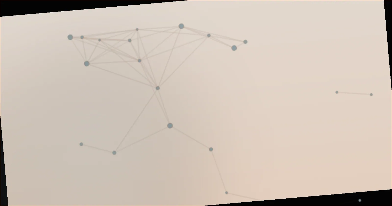 Slate blue constellation pattern suggesting survey points on a site plan