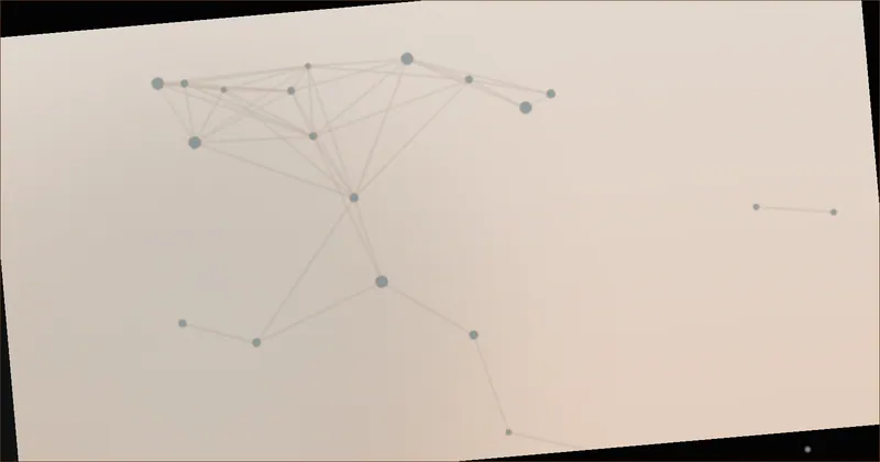 Slate blue constellation pattern suggesting survey points on a site plan